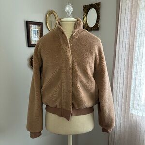 Le Lis Warm Brown Teddy Jacket